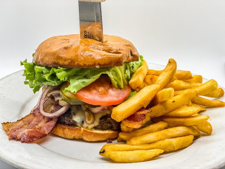 This image depicts a two for one burger daily special that happened on Monday nights at Legends Sports Bar during the month of September 2023