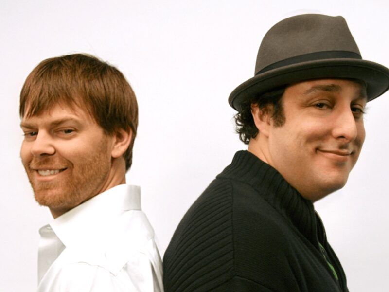 This image depicts Petros and Money, the hosts of the Petros and Money show